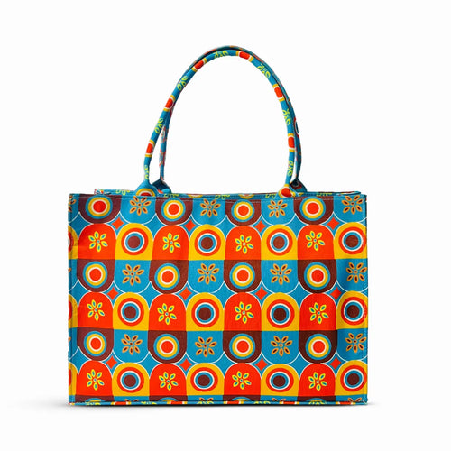 Aqua Canvas Tote Bag