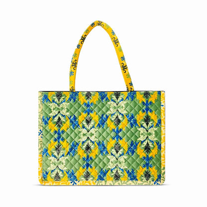 Yellow Velvet Tote Bags