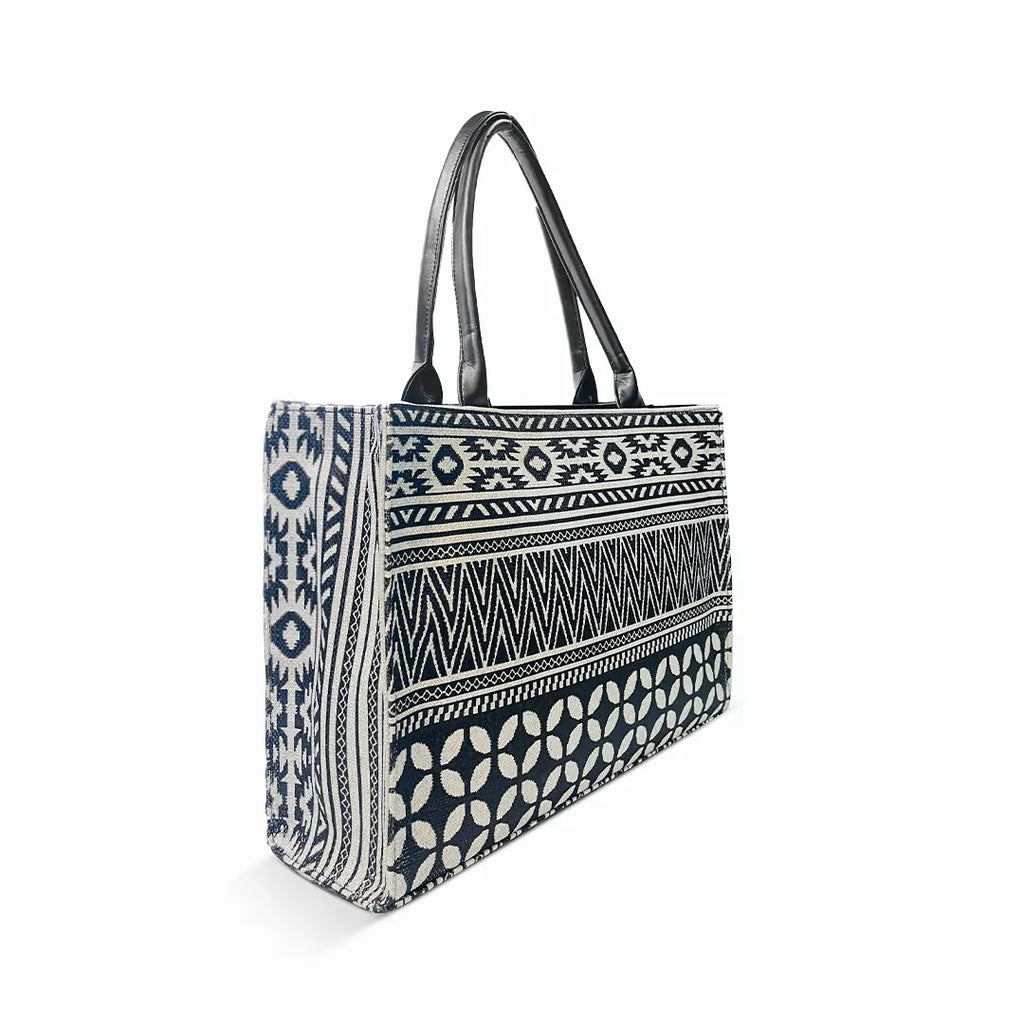 Printed Canvas Tote Bag