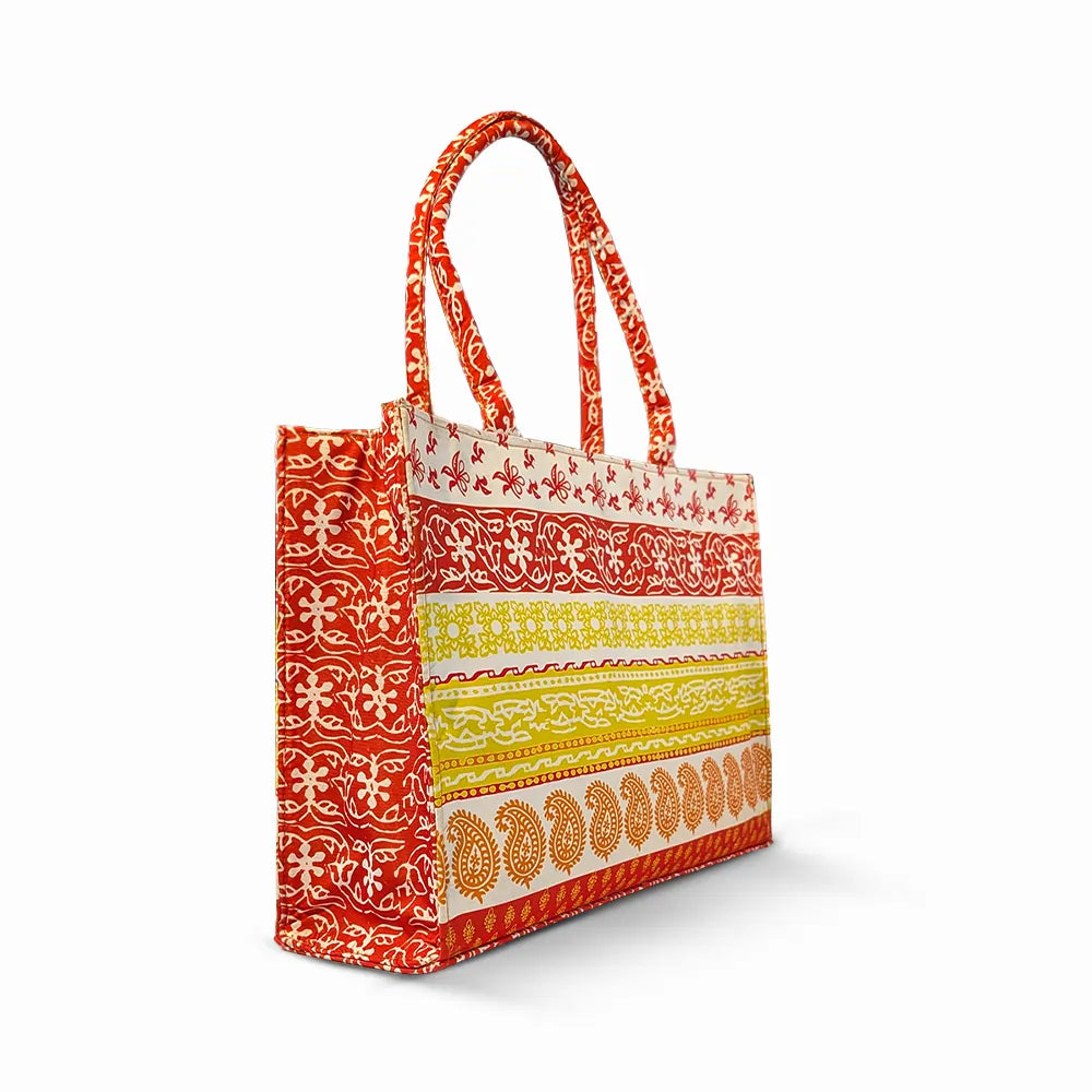Orange Canvas Tote Bags