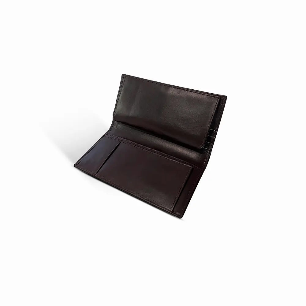 Leather Cheque Book Wallet