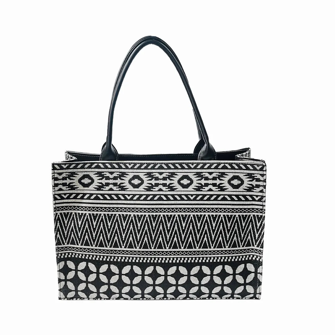 Printed Canvas Tote Bag