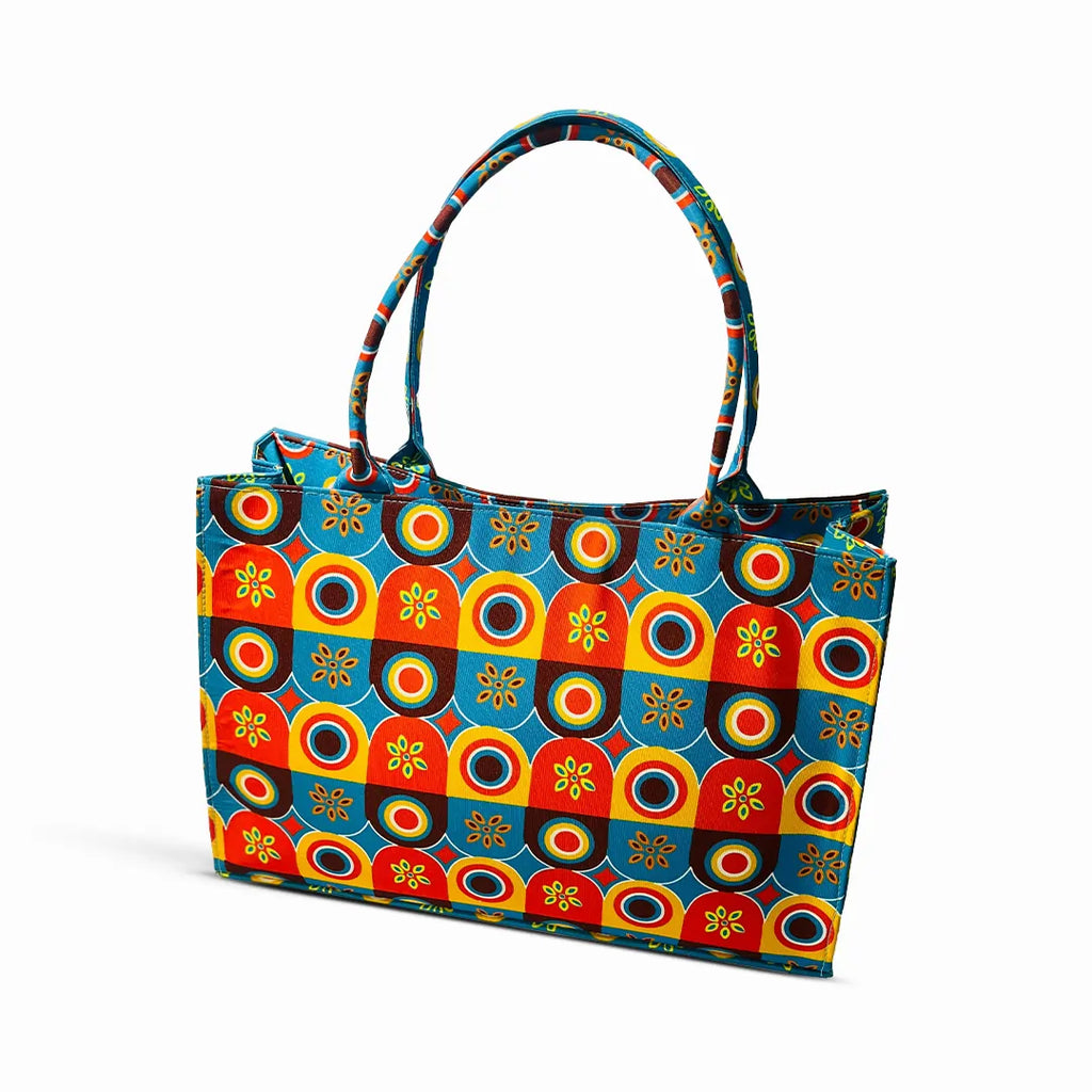 Aqua Canvas Tote Bag