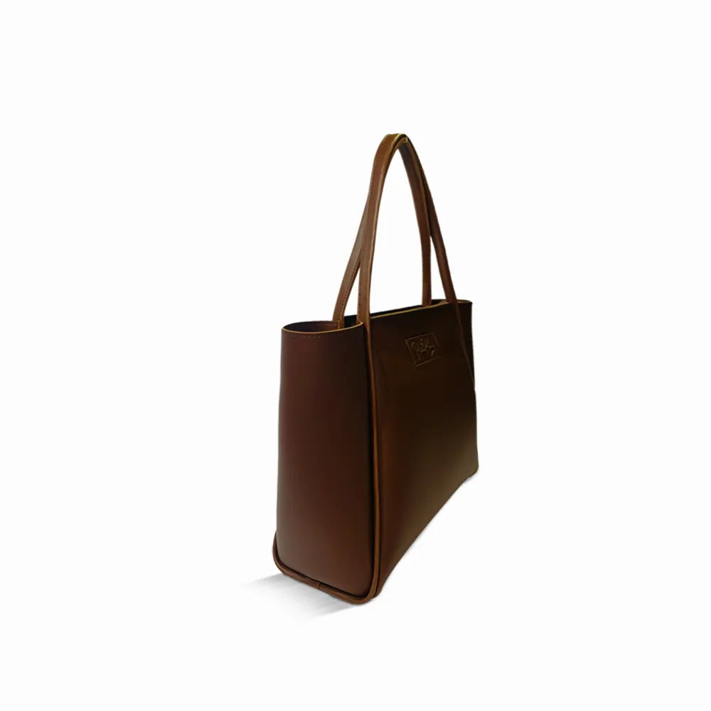 Brown Faux Leather Bag