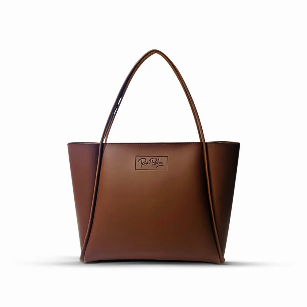 Brown Faux Leather Bag