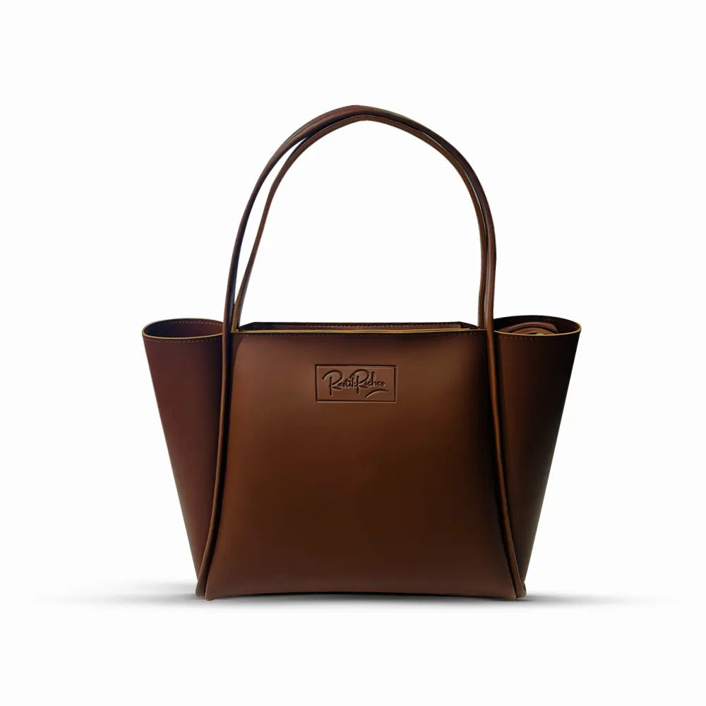 Brown Faux Leather Bag