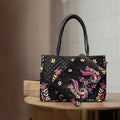 Black Velvet Tote Bag & Pouch