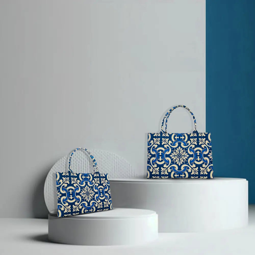 Blue Canvas Tote Bags