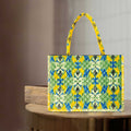 Yellow Velvet Tote Bags