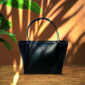 Black Faux Leather Bag