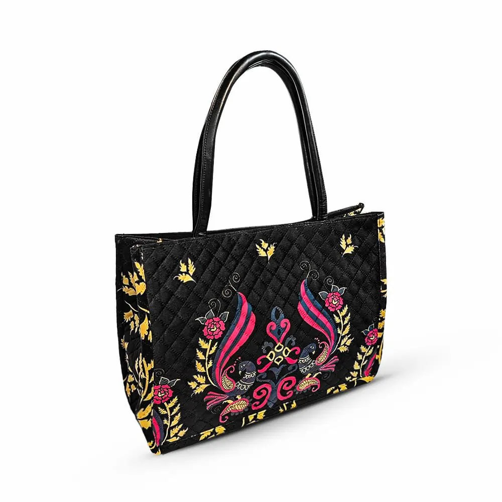 Black Velvet Tote Bag & Pouch